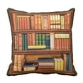 thumbnail image 1 of BSDHOME Old Books Antique Library Bookshelf Pillowcase Pillow Cover 20x20 inches, 1 of 1
