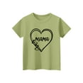 thumbnail image 5 of Frwgonr Girls Breathable Tees Mama's Boy Tee Shirt Top Summer Short Sleeve Clothes for Mother's Day Green, Size 2-14 Years, 5 of 6