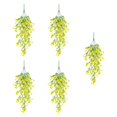 thumbnail image 3 of 5 piezas flores artificiales plantas colgantes falsas eucalipto hojas románticas flores falsas de vegetación falsa para decoración de la Amarillo, 3 of 8