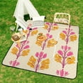 thumbnail image 6 of Bohemian Pattern Outdoor Picnic Blanket, Foldable Waterproof Beach Mat, Portable Beach Blanket for Beach Camping, Hiking, Family Concerts, 6 of 7