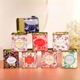 thumbnail image 1 of square candy scented tea iron box sealed hand gift tinplate candy box small portable tea tin, 1 of 4