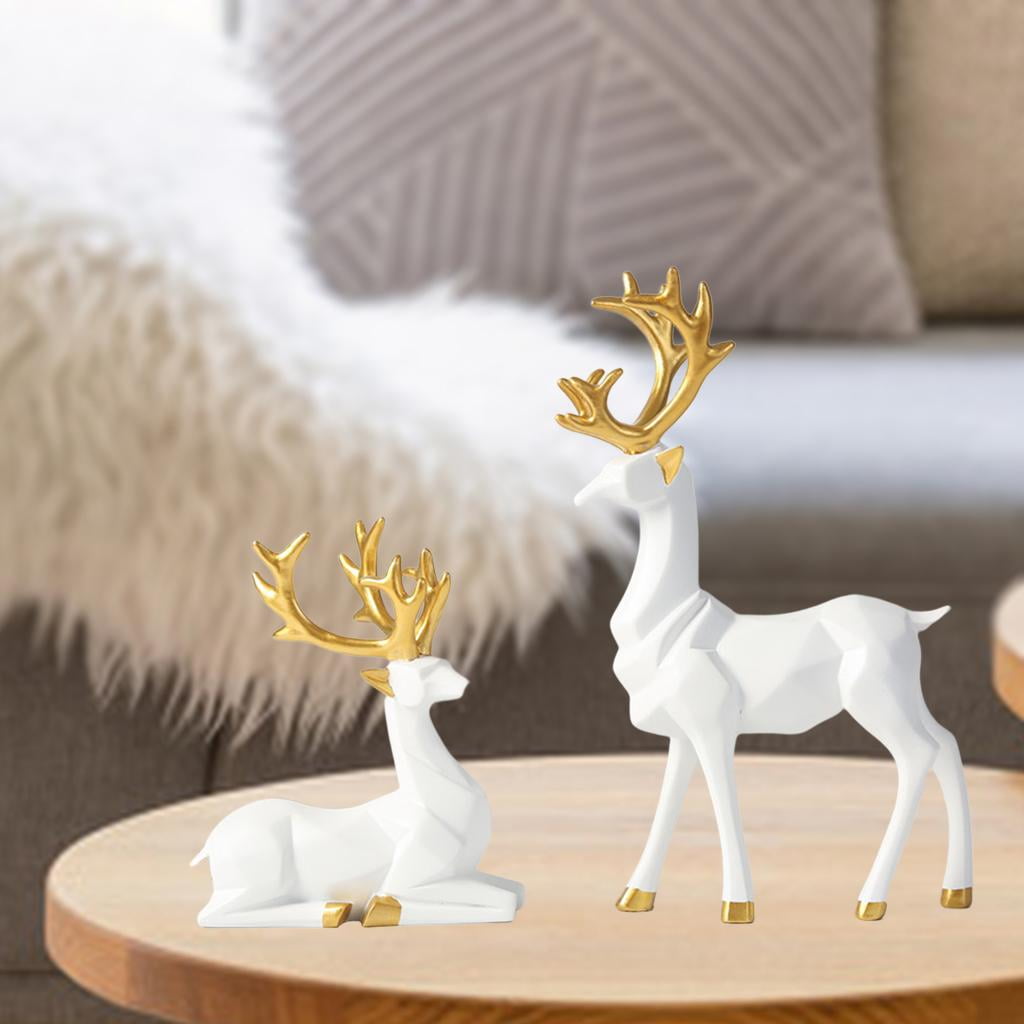 Renne Lumineux Noël Extérieur LED, Blanc Lumière De Cerf Debout Avec Batterie, Nouvel An Décoration Vacances Pelouse Lumière - Maison