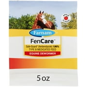 Farnam FenCare Safe-Guard (fenbendazole) 1.96% TYPE B Medicated Feed Equine Dewormer 5 ounces