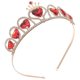 thumbnail image 3 of Elegante corona de diamantes de imitación con corazones, diadema decorativa, tocado de novia, hermosa tiara de cristal, accesorio para el cabello de boda., 3 of 6