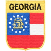 Georgia State Flag Shield Patch, United States of America Patches