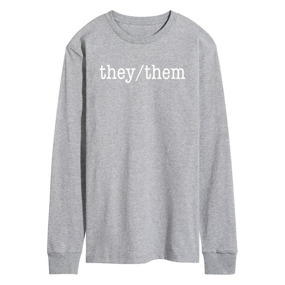 Instant Message - They Them Pronouns - Men's Long Sleeve T-Shirt