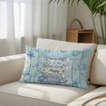 thumbnail image 6 of Coastal Beach Throw Pillow Cover 20 x 26 Inch Decorative Pillow Cover Ocean Surfboards Starfish Teal Blue Wood Grain Lumbar Pillowcase Seasonal Rectangle Cushion Case for Couch Sofa Bed Living Room, 6 of 9