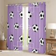 thumbnail image 2 of Erosebridal Ball Sport Games Curtains Pack of 2 (42x84 Each),Cartoon Football Soccer Pattern Curtains Blackout For Kids Boys, 2 of 7