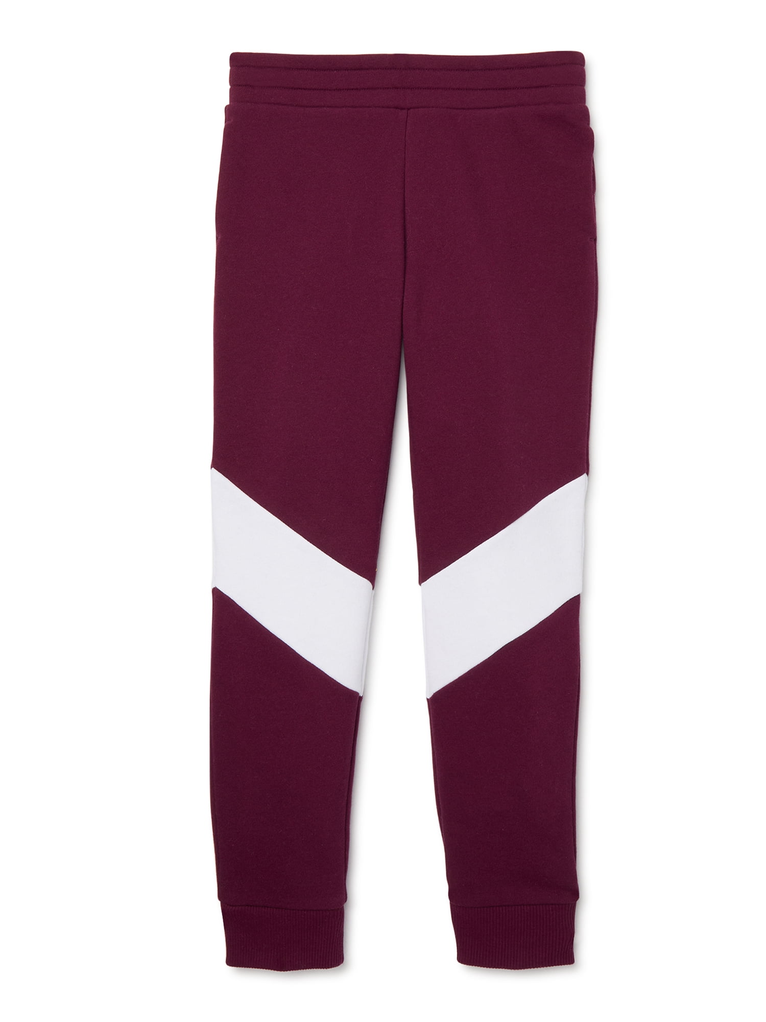 Athletic Works Girls 4-18 & Plus Colorblock Fleece Jogger Sweatpants ...