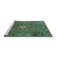 thumbnail image 2 of Ahgly Company Machine Washable Indoor Rectangle Persian Turquoise Blue Traditional Area Rugs, 2' x 5', 2 of 4