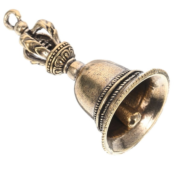 HOOWIFFY Golden Hand Bell Portable for Home Hotel Store Party Use - Loud Clear Sound