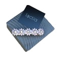 thumbnail image 2 of Loctia lined no slip pink flower rhinestone barrette, 2 of 7