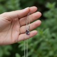 thumbnail image 2 of Sterling Silver with Natural Amethyst Solitaire Pendant with 18" Chain, 2 of 4