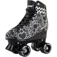 thumbnail image 2 of Skate Gear Retro Quad Roller Skates, Holiday Gift for Girls (Graphic Black, Youth 2), 2 of 7