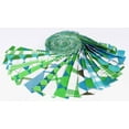 thumbnail image 3 of Soimoi 40Pcs Argyle Print Precut Fabrics Strips Roll Up 1.5x42inches Cotton Jelly Rolls For Quilting - Blue & Green, 3 of 5