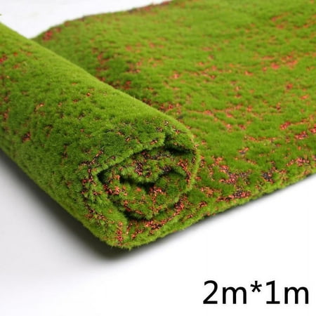 

Artificial Moss Fake Green Plants Grass for Shop Patio Wall Decor DIY 1M*2M
