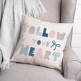 thumbnail image 2 of Creative Products Follow Your Heart 16x16 Spun Poly Pillow, 2 of 2