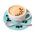 thumbnail image 2 of Juguete de Cocina Miniatura perfecl 1/6 1/12 Resina Cafe Azul, 2 of 8