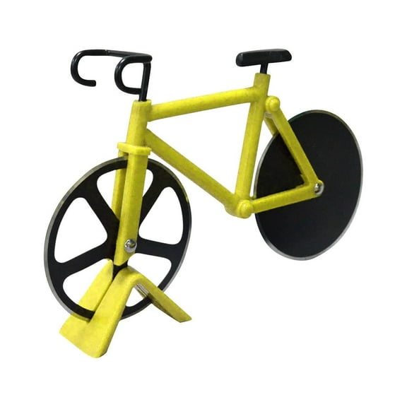 Pizza Cutter, Bicycle Pizza Cutter Wheel with Non-Stick Stainless Steel Super Sharp Blades, Novelty Gift, 7.3"