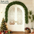 thumbnail image 6 of Inadays 6 Ft Christmas Garlands Norfolk Pine Garland with Artificial Red Berry Real Touch Artificial Faux Greenery Garland Xmas Decorations Holiday Indoor Outdoor Decor for Table Mantel Porch Wall, 6 of 7