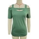 thumbnail image 2 of Camiseta Con Hombros frhos para Mujer, parte frontal suelta y transpirable para uso diario casual, 2 of 3
