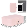 thumbnail image 2 of Dosaele Jewelry Box for Women Layer Travel Jewelry Organizer for Necklace Earring Rings, PU Leather Jewelry Holder Case,Pink, 2 of 6