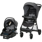Angle View: Safety 1ˢᵗ Smooth Ride Travel System Stroller and Infant Car Seat, Monument