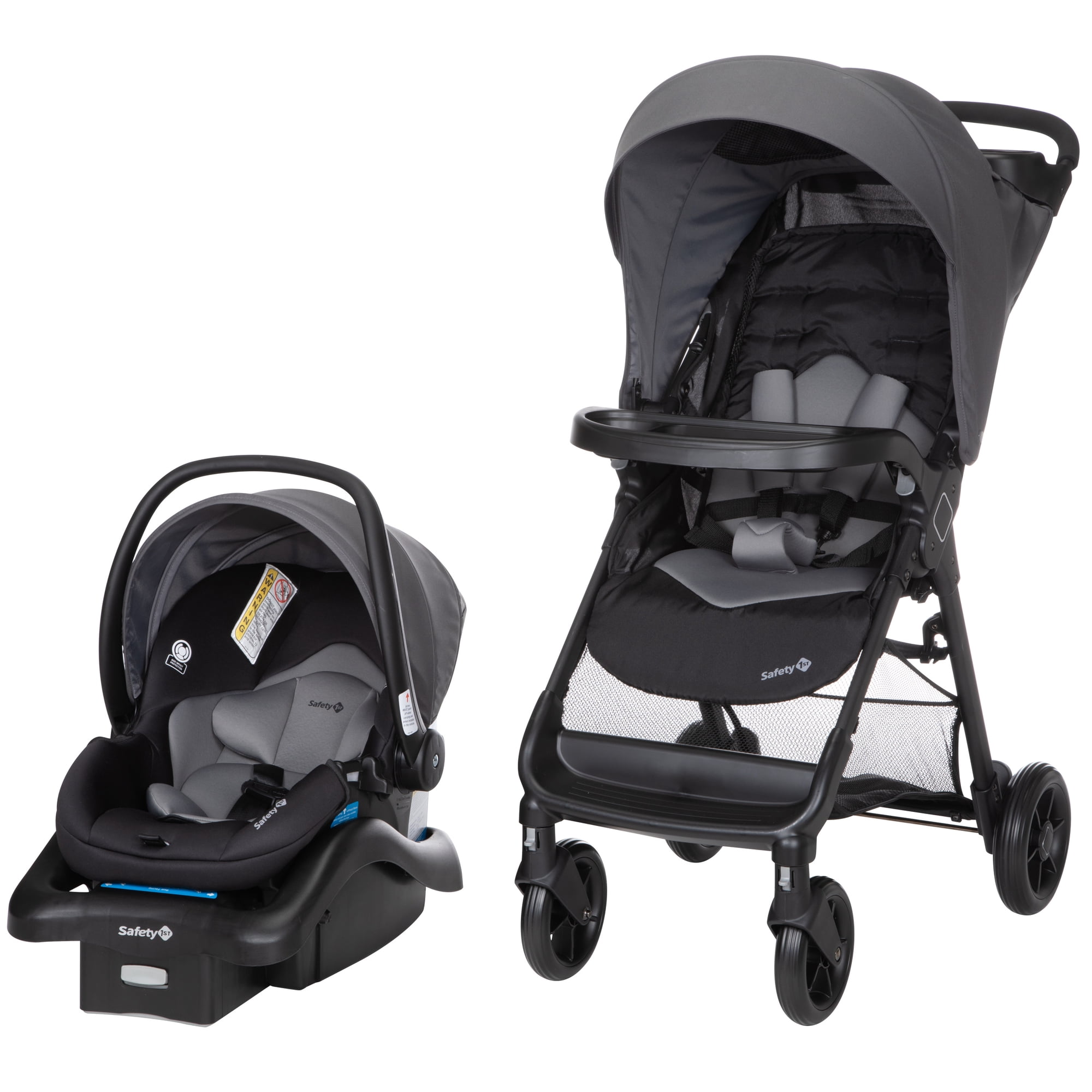 Safety 1st Smooth Ride Travel System Stroller and Infant Car Seat, Monument, Infant