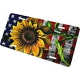 thumbnail image 2 of American Flag Sunflower Decorative Car Front,Metal Car Plate,License Plate,Vanity Tag,Aluminum Novelty License Plate for Men/Women/Boy/Girls Car 6×12 Inch, 2 of 8