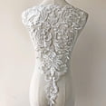 thumbnail image 2 of Zhuge Aplique de encaje, bordado fino, parche de encaje floral, accesorio de costura para vestidos de gala, vestidos de novia, 2 of 5