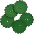 thumbnail image 1 of Mibo 5 Pcs Résine de Nylon - Forme Marguerite - Bouton Festif des Fêtes - 64L(40mm) - 2 Trous - Vert Forêt, 1 of 4