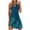 Blue, variant on IROINNID Sundress For Women Plus Size Casual Loose Knee-Length Dress Sleeveless Round Neckline Strapless Print Elastic Waist Dress