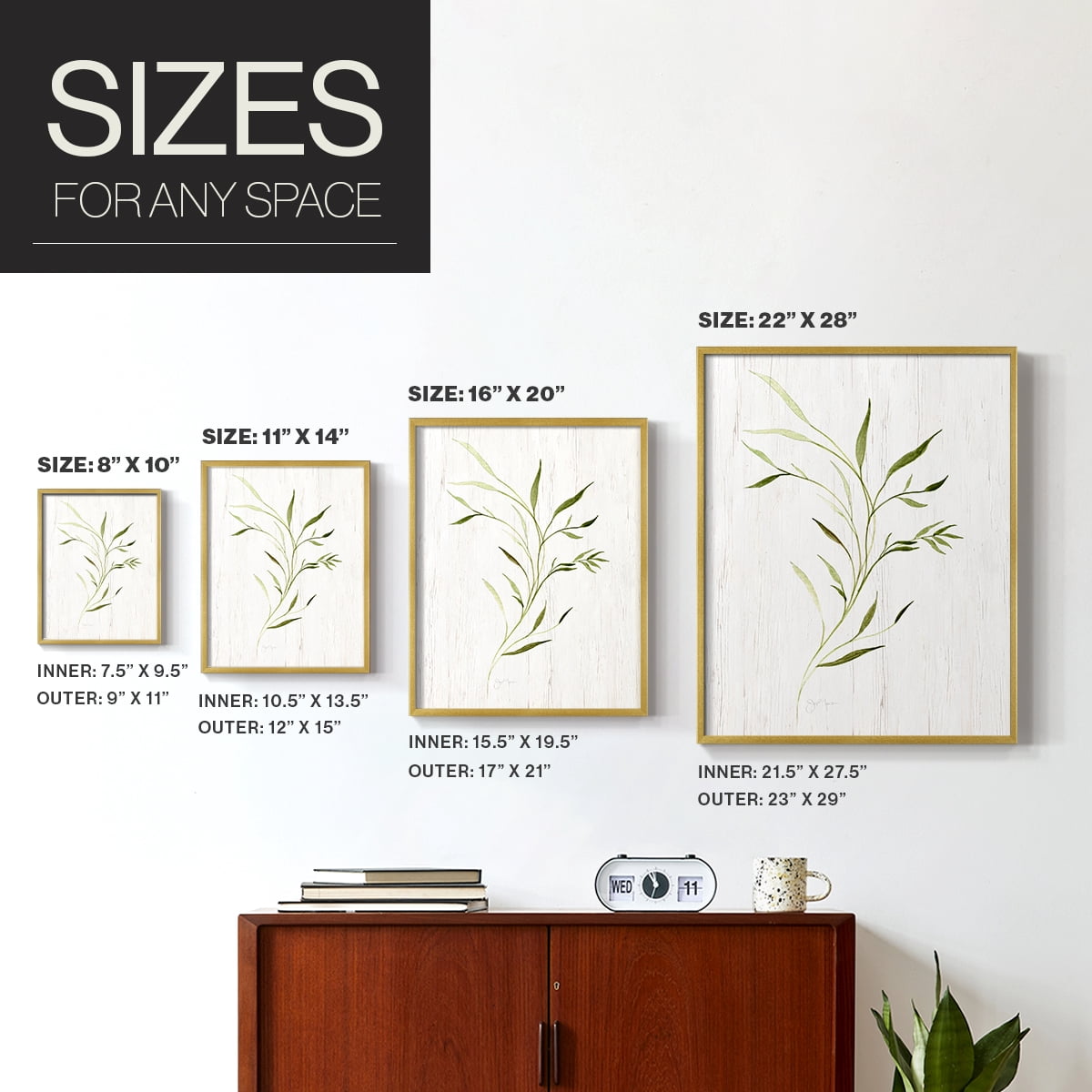 Windblown Leaves II Framed Print - Solid Wood in Single Picture Frame Solid Wood 2 Framed Print