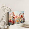 thumbnail image 2 of Rustic Flower Wall Art Colorful Wildflower Pictures Wall Decor for Bathroom Mom Bedroom Spring Orange Daisy Poppy Canvas Prints Abstract Watercolor Floral Paintings Artwork Home Decorations 12x16, 2 of 6