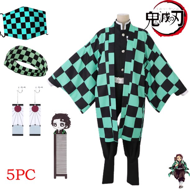 Adult Cosplay Anime Demon Slayer Clothes Kamado Tanjiro Clothes ...