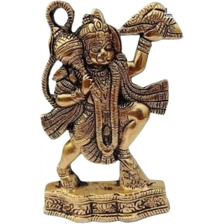 Hanuman Ji/Bajrang Bali Idol Sculpture Handmade Decorative Showpiece for Home and Office Decor, Antique