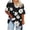 zc-Black, variant on Hvyesh Plus Size Tops for Women Casual Tie Dye Tunic Shirts Summer V Neck Short Sleeve Cozy Going Out Blouses