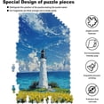 thumbnail image 6 of 1000 Piece Jigsaw Puzzle for Adults and Families - Ocean Lighthouse Summer Beach Landscape Puzzle Every Piece Unique Nature Jigsaw Puzzles for Birthday Christmas, 6 of 8