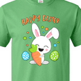 thumbnail image 4 of Inktastic Happy Easter Bunny with Eggs and Carrot T-Shirt, 4 of 5