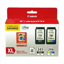 Canon PG-245XL / CL-246XL HY Black and Color Ink Cartridges   Photo Paper, 8278B005