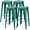 Green, variant on VINEEGO 30 Inches Metal Bar Stools High Backless Stackable Stools Indoor-Outdoor Counter Stools Set of 4 (Black)