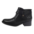 thumbnail image 2 of Botines Dama Mujer Tipo Piel Negro Casuales Cómodos 108D07 negro 23 Incógnita 108D07, 2 of 4