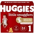 thumbnail image 3 of Huggies Little Snugglers Baby Diapers, Size 1 (8-14 lbs), 84 Ct (Select for More), 3 of 18