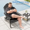 thumbnail image 4 of CHYVARY 3-Position Adjustable Foldable Adirondack Chairs Set of 2, Heavy Duty HDPE Patio Furniture with Cup Holder, All-Weather Deck Seating, Black, 4 of 9