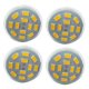 thumbnail image 1 of 4x 6w Gu4(mr11) Led Spotlight Mr11 12 Smd 5730 570 Dc 12v, Warm White, 1 of 2