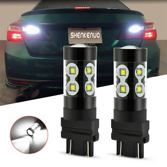 3156 3157 LED Backup Reverse Light Bulbs 2pc 6000K For Ford Expedition 1997-2006