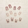 thumbnail image 3 of Uñas postizas con brillantina, puntas de uñas fáciles de usar, 3 of 5