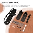 thumbnail image 4 of 1 PACK Swivel Bike Rack Garage Wall Mount Bike Hangers for Garage Bike Rack Bicycle Storage Vertical Bike Rack, 4 of 8