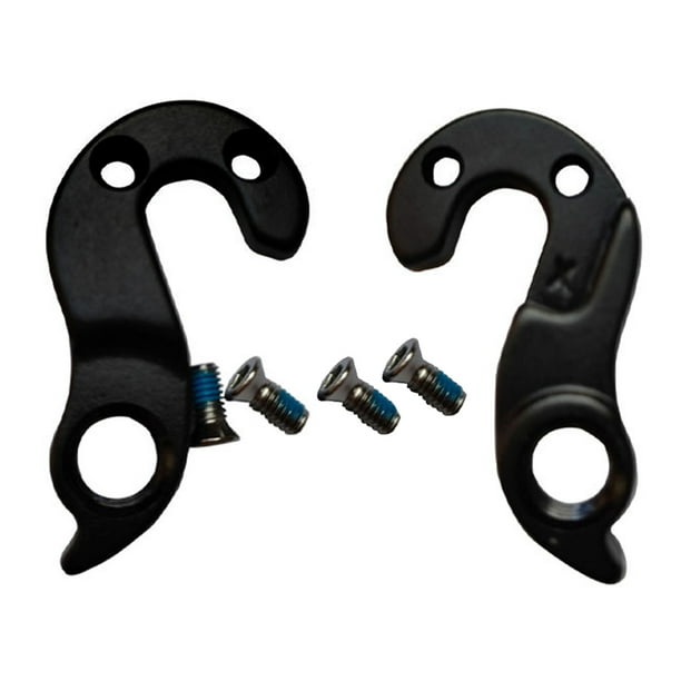 Unatoiry Pack of 2 Tail Hook Compact Size Aluminum Alloy Rust-proof Cycling  Accessories Rear Clasp Upgraded Fittings Derailleur Hanger Black 1Set