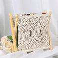 thumbnail image 3 of Boho Magazine Rack, Rope Woven Newspaper Rack, Magazine Baskets with Rope Fabric Design, Magazine Holder Storage, 3 of 6
